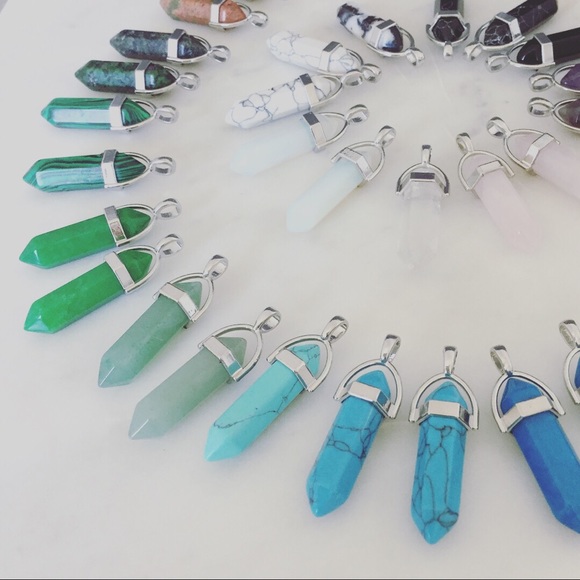 Crystal Dagger Necklace - Picture 5 of 7